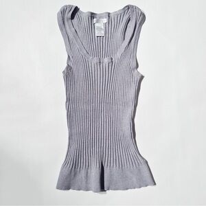 Worthington Silk Grey Tank Top